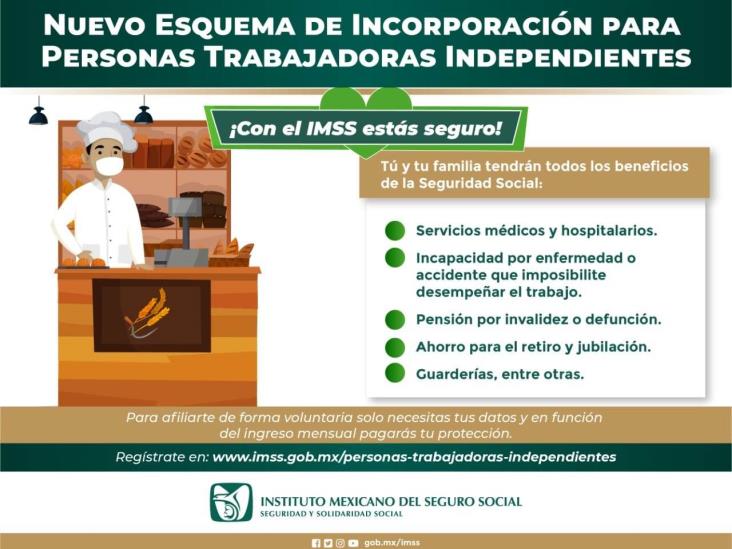 Invita IMSS Veracruz Sur a trabajadores independientes a afiliarse