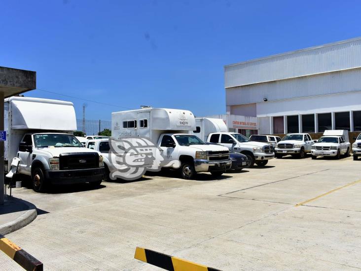 Un foco de dengue, parque vehicular de Jurisdicción XI en Coatzacoalcos