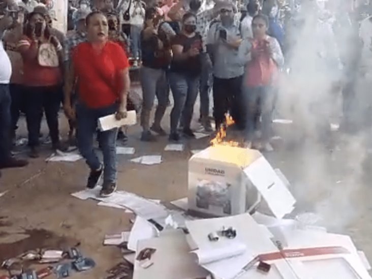 Queman urnas en la elección interna de Morena en Chiapas (+Video)