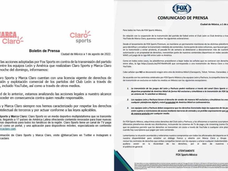 La disputa entre Fox Sports y Marca Claro por las transmisiones de partidos