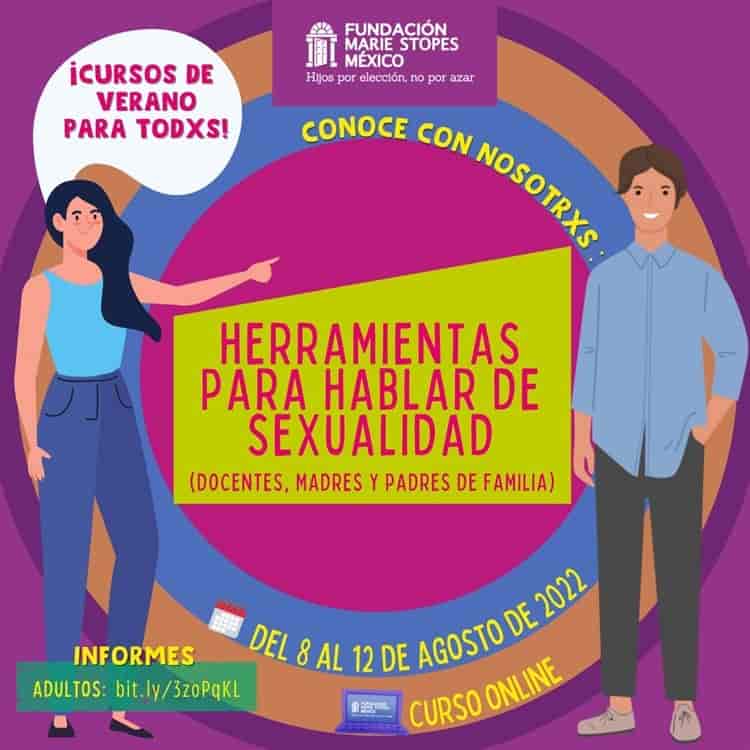 Lanzan curso de verano sobre educación sexual dirigido a padres y maestros
