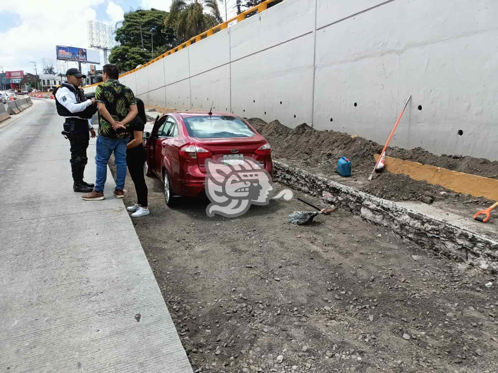 Accidentes y caos con obras inconclusas en Xalapa