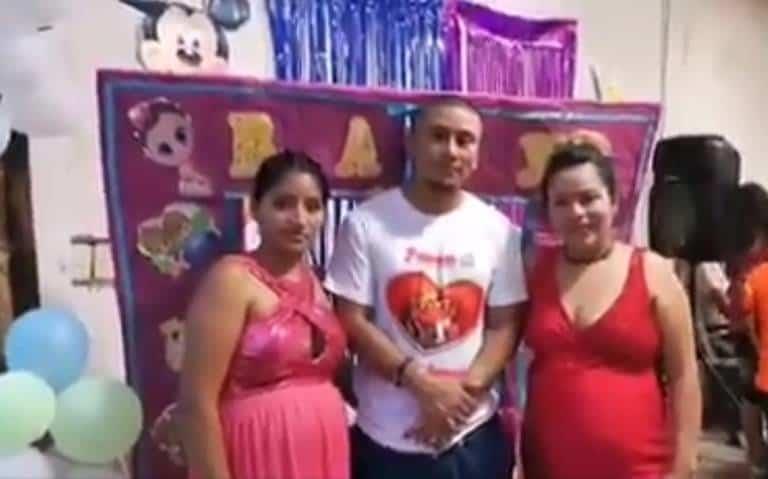¡¡Que viva el amor!! Hombre celebra baby shower con sus dos esposas