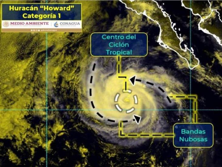 “Howard” se convierte en huracán categoría 1 va hacia Baja California Sur