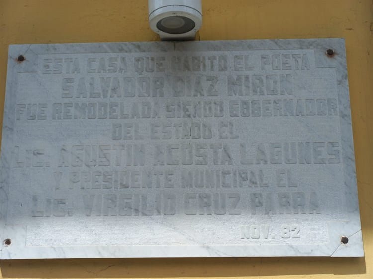 En este lugar de Veracruz vivió el poeta Salvador Díaz Mirón