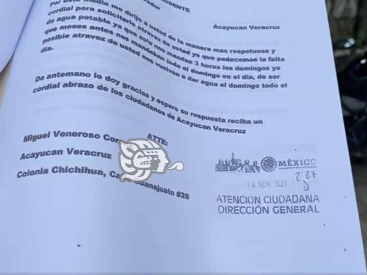 Acusan ante Obrador a CAEV Acayucan