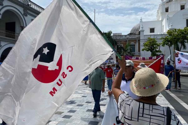 Marchan Estibadores en el puerto de Veracruz (+Video)