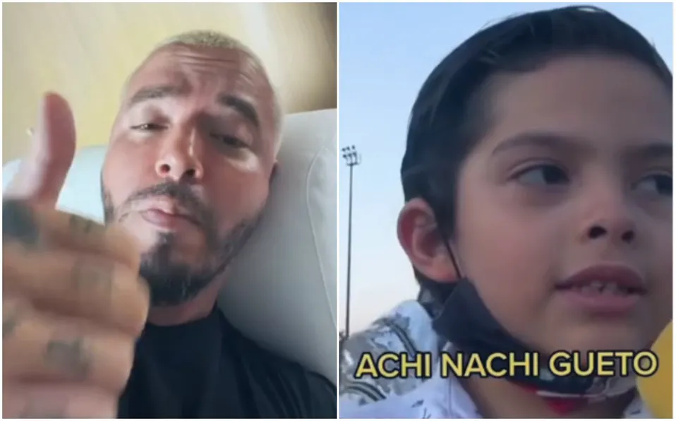 J Balvin reacciona a video de niño mexicano cantando In Da Getto