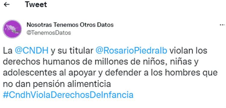 Feministas exigen la renuncia de Rosario Piedra de la CNDH