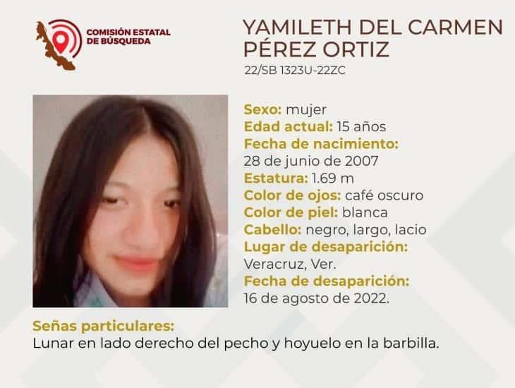¡Tiene 15 años! Buscan a joven desaparecida en el puerto de Veracruz
