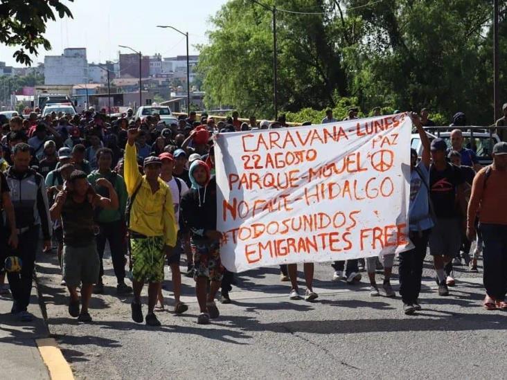 Más de 500 migrantes salieron en caravana desde Chiapas hacia Estados Unidos