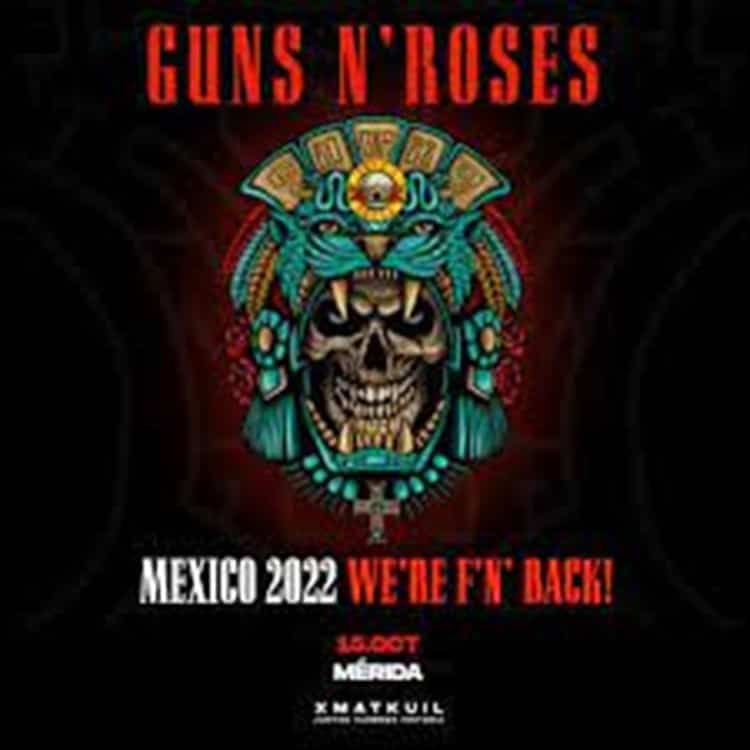 Guns N´Roses reacciona a publicidad de su presentación en Mérida