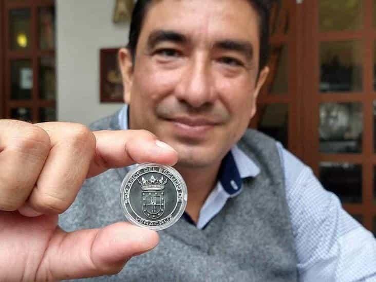 Rey de España agradeció regalo de la moneda de los 500 años con escudo de Veracruz