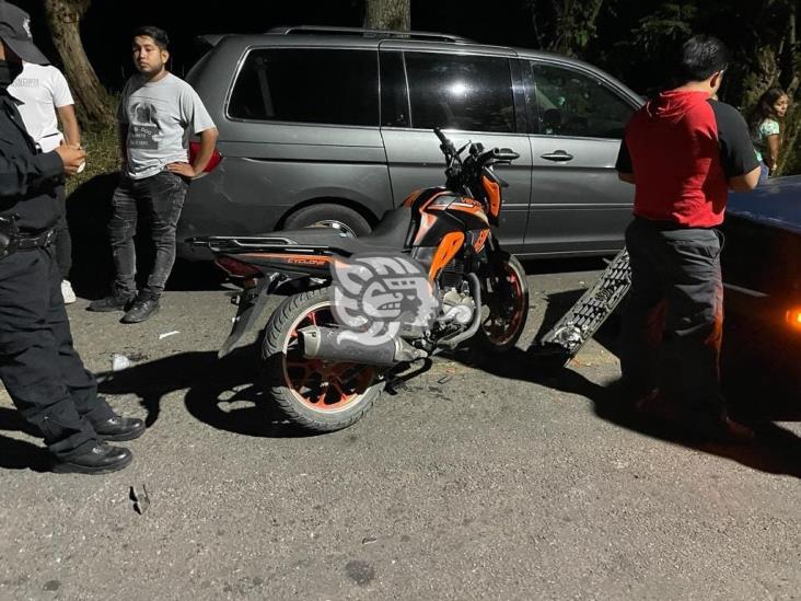 Derrapa motociclista en carretera Misantla-Yecuatla