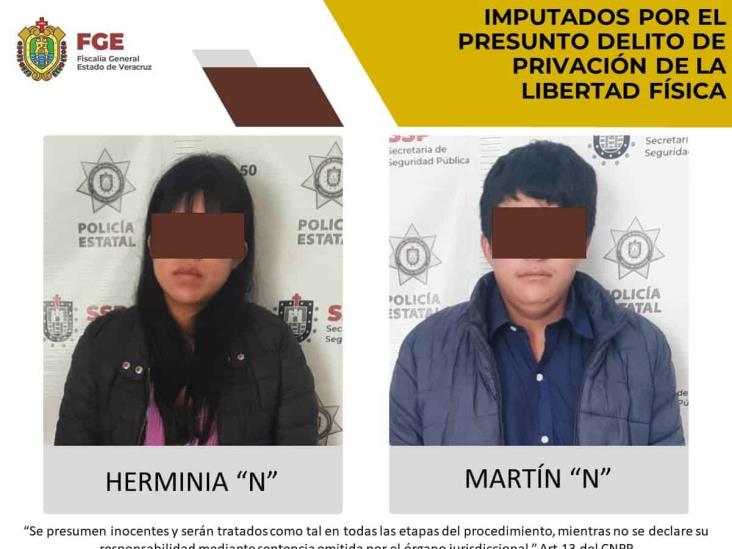 En Coatepec, imputan a pareja por el presunto delito de privación de la libertad