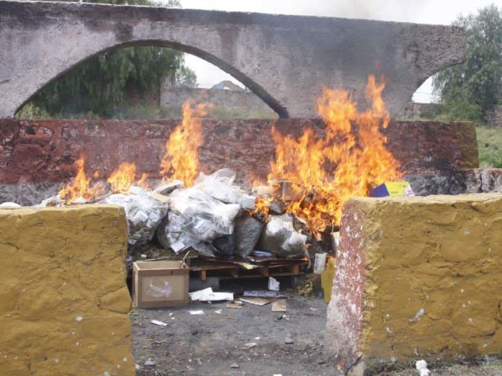 FGR destruye más de 5 toneladas de drogas en Querétaro