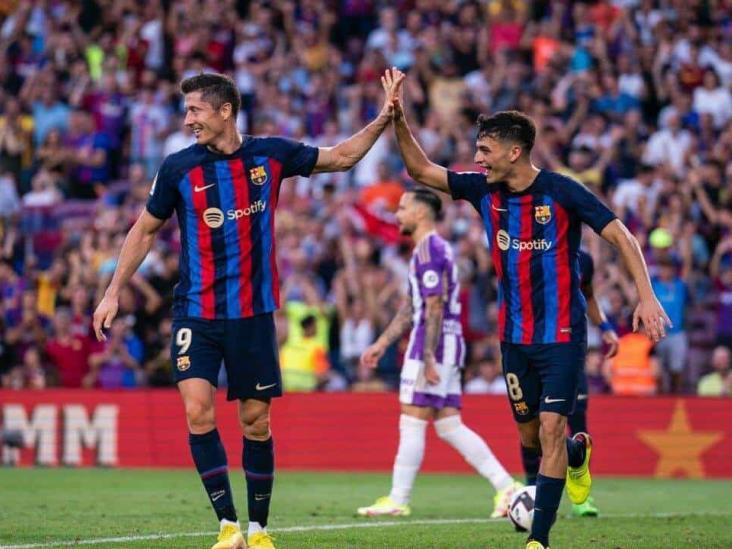 Barcelona comanda una goleada ante el Real Valladolid al vencerlo 4-0