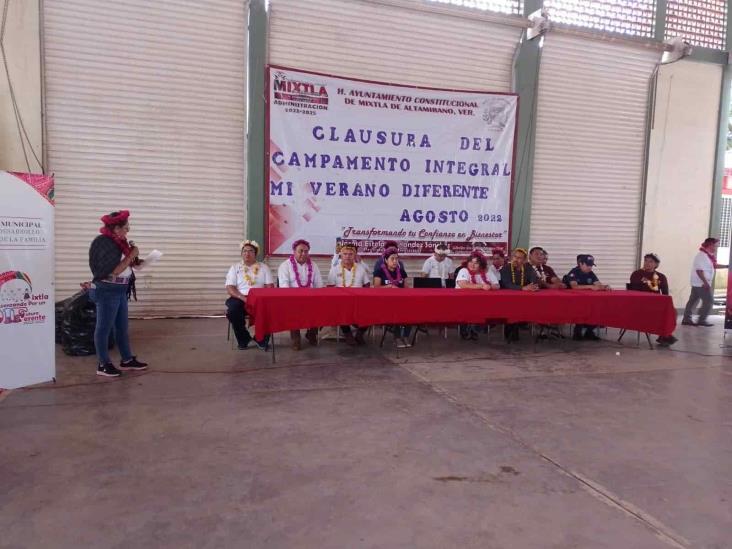 Realizan curso de verano en Mixtla de Altamirano; participaron 60 menores