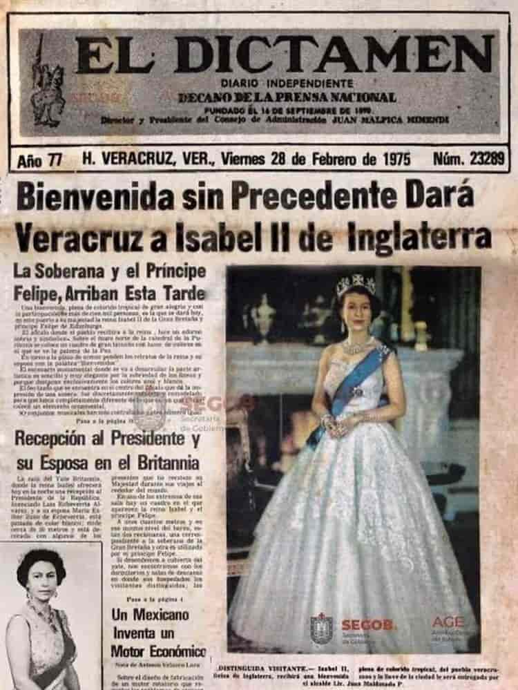 El día que la reina Isabel II recibió las llaves de la ciudad de Veracruz (+fotos)