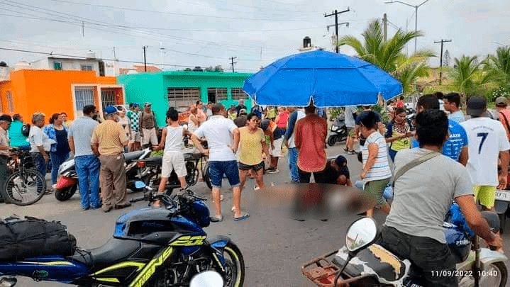 Otra tragedia; chocan motos en Alvarado, fallece bebé y madre está grave