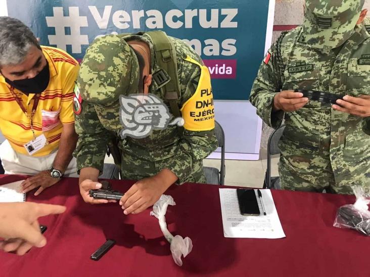 Alista Sedena programa de canje de armas en Poza Rica