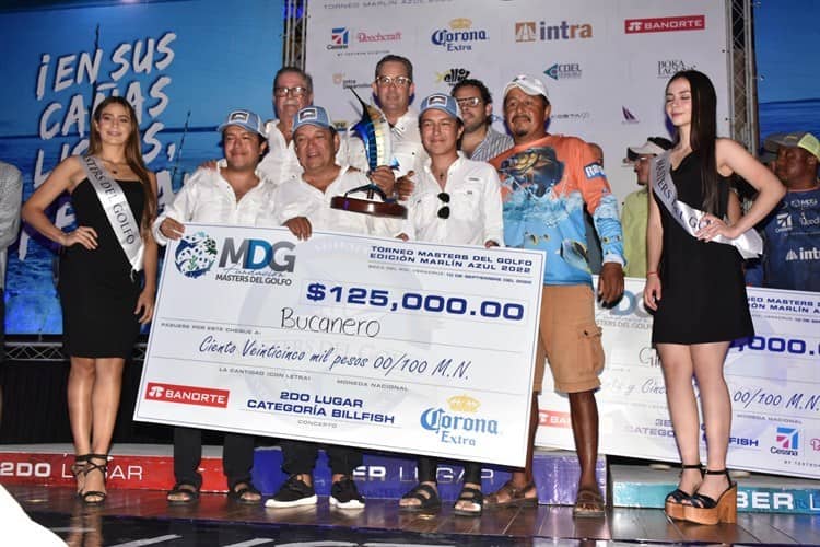 Realizan premiación del Torneo de Pesca Másters del Golfo Marlín Azul 2022