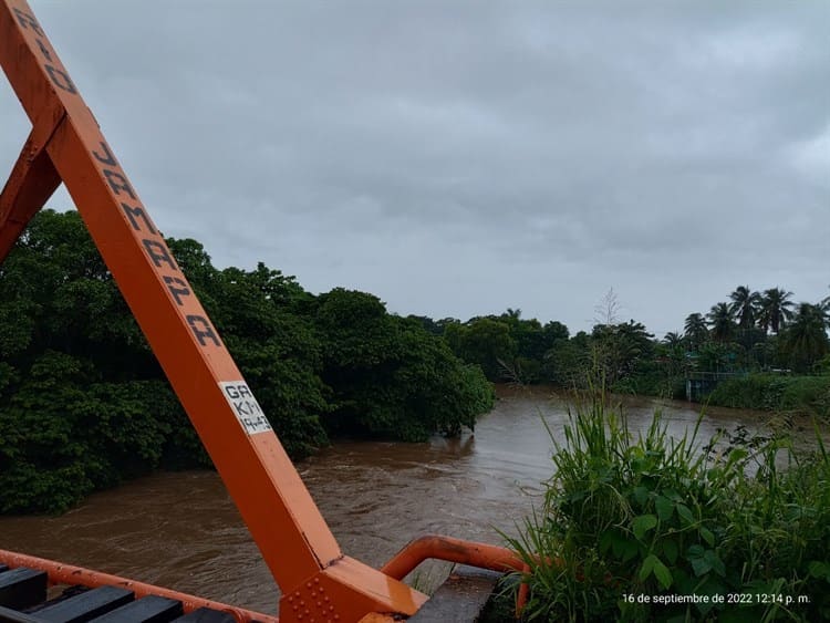 Río Jamapa se mantiene en nivel estable; zona El Tejar y Medellín en vigilancia