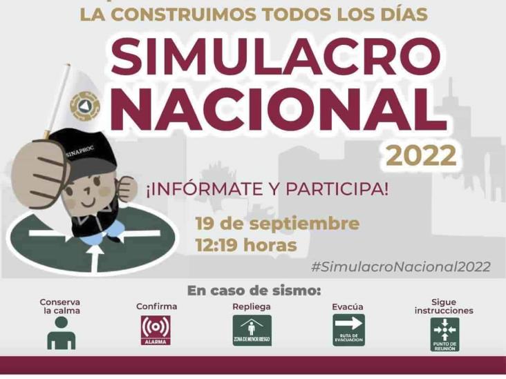 Este lunes, 37 años del terremoto de 1985; Simulacro Nacional, Veracruz participa