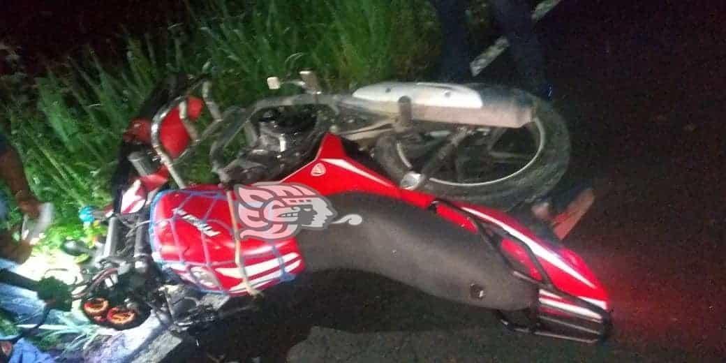 Motociclista resulta gravemente herido tras accidente en  la Misantla-El Colipa