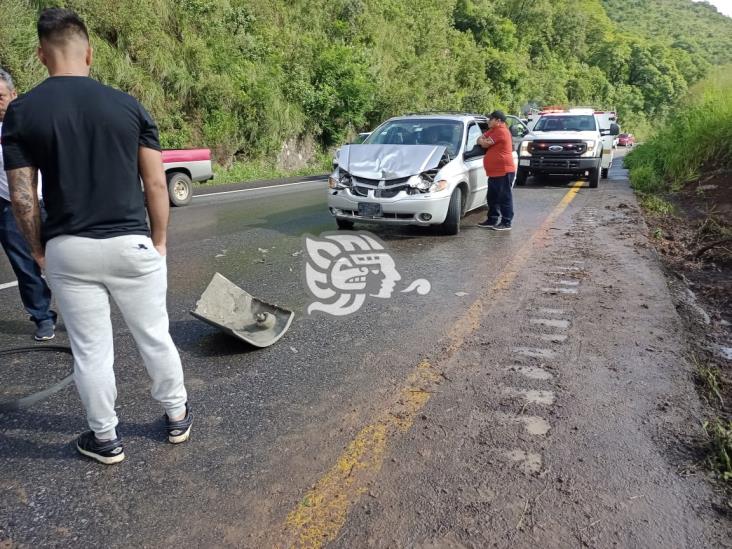 Maneja con cuidado; reportan accidente múltiple en la Orizaba-Puebla