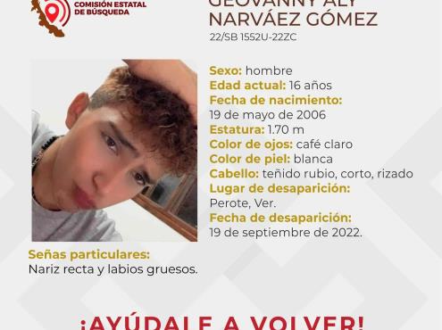 Reportan la desaparición de adolescente en Perote