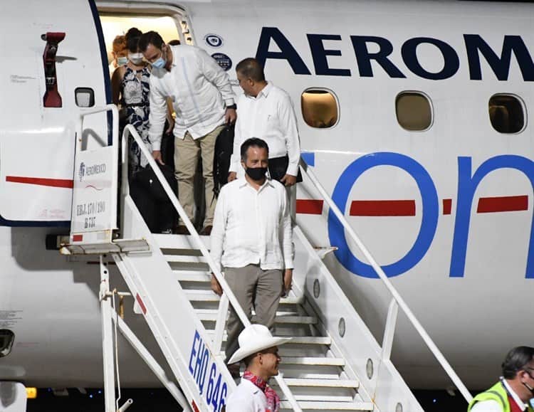Inauguran los primeros vuelos del AIFA al aeropuerto Heriberto Jara de Veracruz
