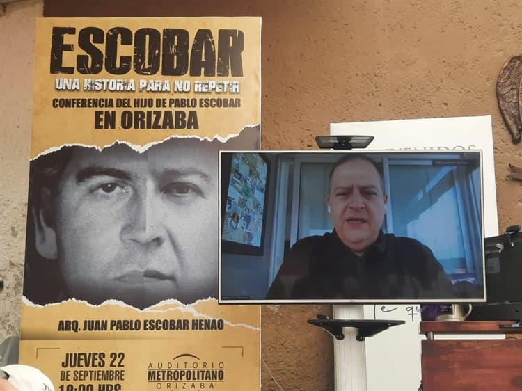 Hijo de Pablo Escobar impartirá conferencia en Orizaba