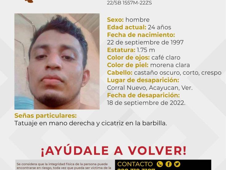 Familiares buscan al joven Aaron, desaparecido en Acayucan