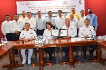 Incluyen al puerto de Coatzacoalcos en sello postal 

