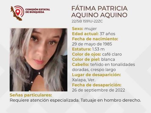 ¡Siguen las desapariciones en Xalapa! Buscan a Fátima Patricia