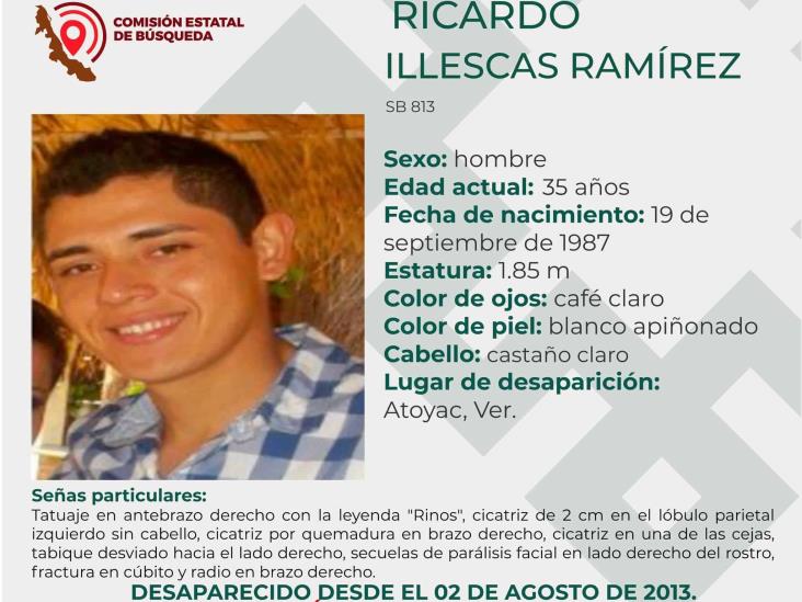 ¡Siguen buscando a Ricardo! Desapareció en Atoyac desde 2013