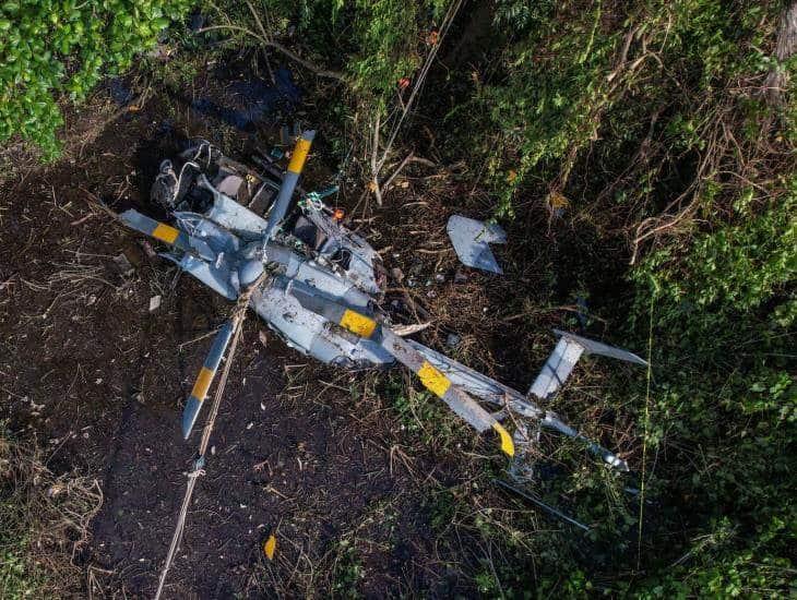 Abre Semar investigación por caída de helicóptero en Tabasco