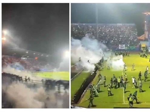 Tragedia en Indonesia; cerca de 130 muertos en juego de futbol (+Video)