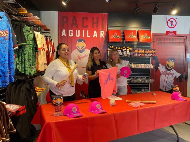 Porcentaje de ventas en tienda de béisbol del Águila de Veracruz será  donado a Amanc