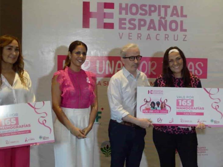 Hospital Español dona 495 mastografías a MUAC, Grupo Reto y Casa MAM en Veracruz