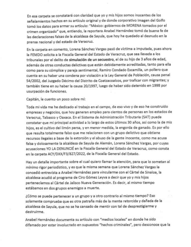 Los Chivos tienen el control de tres municipios: Lorena Sánchez