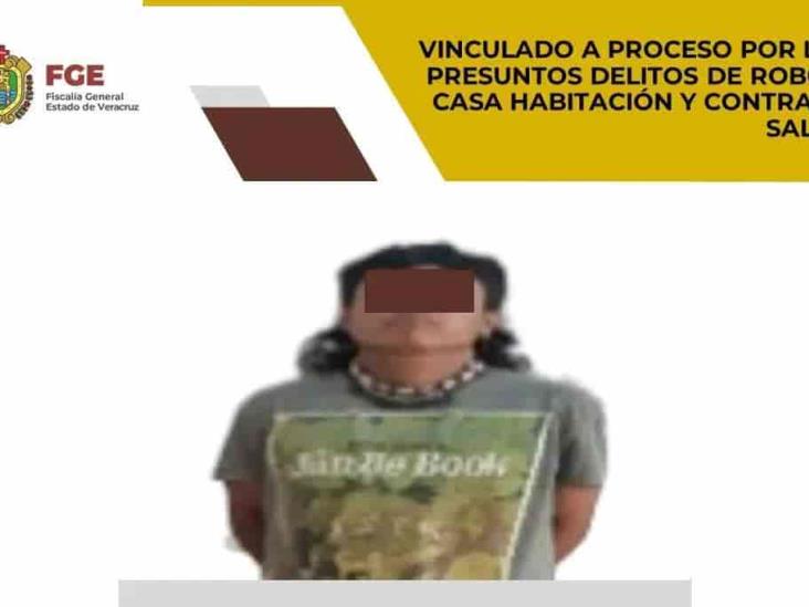 Vinculan a Gerardo N en Veracruz por presunto delito de robo a casa habitación