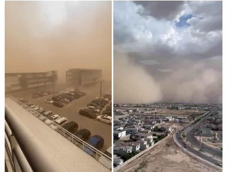 ¡De película! Tormenta de arena ‘devora’ Mexicali (+Video)