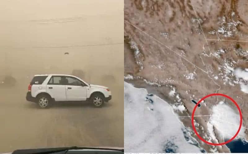 Así se vivió la tormenta de arena en Mexicalli (+Video)