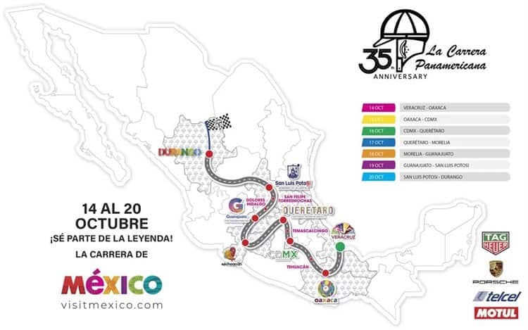 Carrera Panamericana 2022 iniciará desde el Malecón de Veracruz