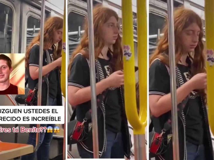 Captan al doble de Octavio Ocaña en el metro y se viraliza (+Vídeo)