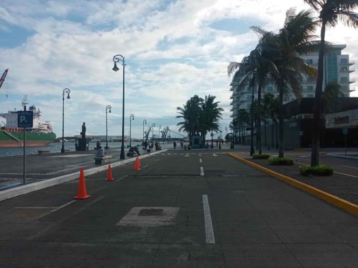 Malecón de Veracruz luce despejado sin vendedores ambulantes (+Video)