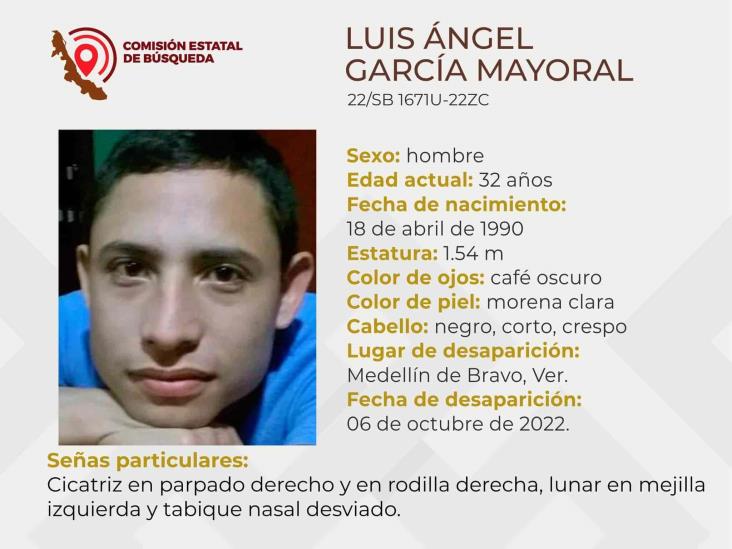Buscan a Luis Ángel García Mayoral, desapareció en Medellín de Bravo