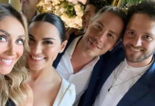 Anahí canta “Sálvame” en la boda de Maite Perroni